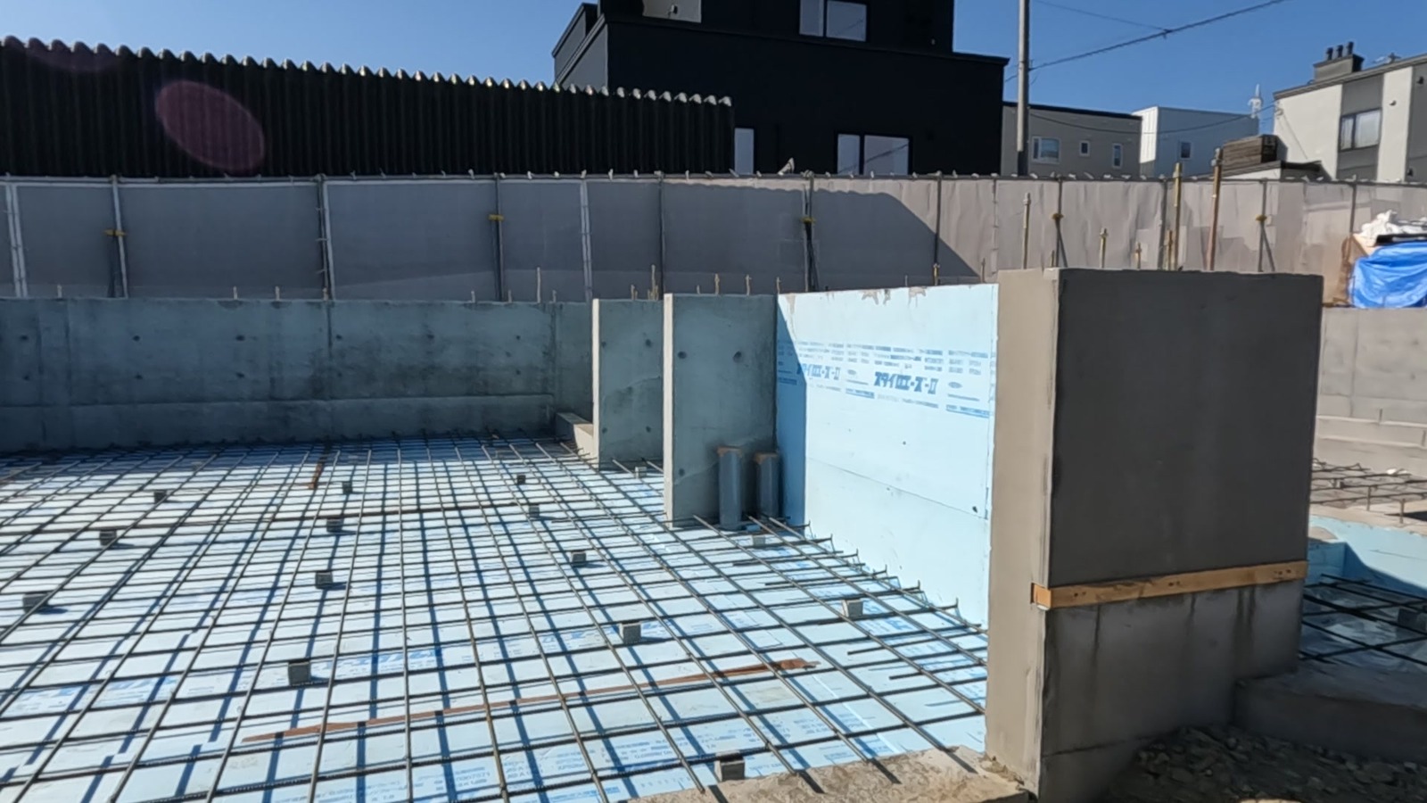 A｜海を望む別荘、基礎工事中（小樽市 張碓）